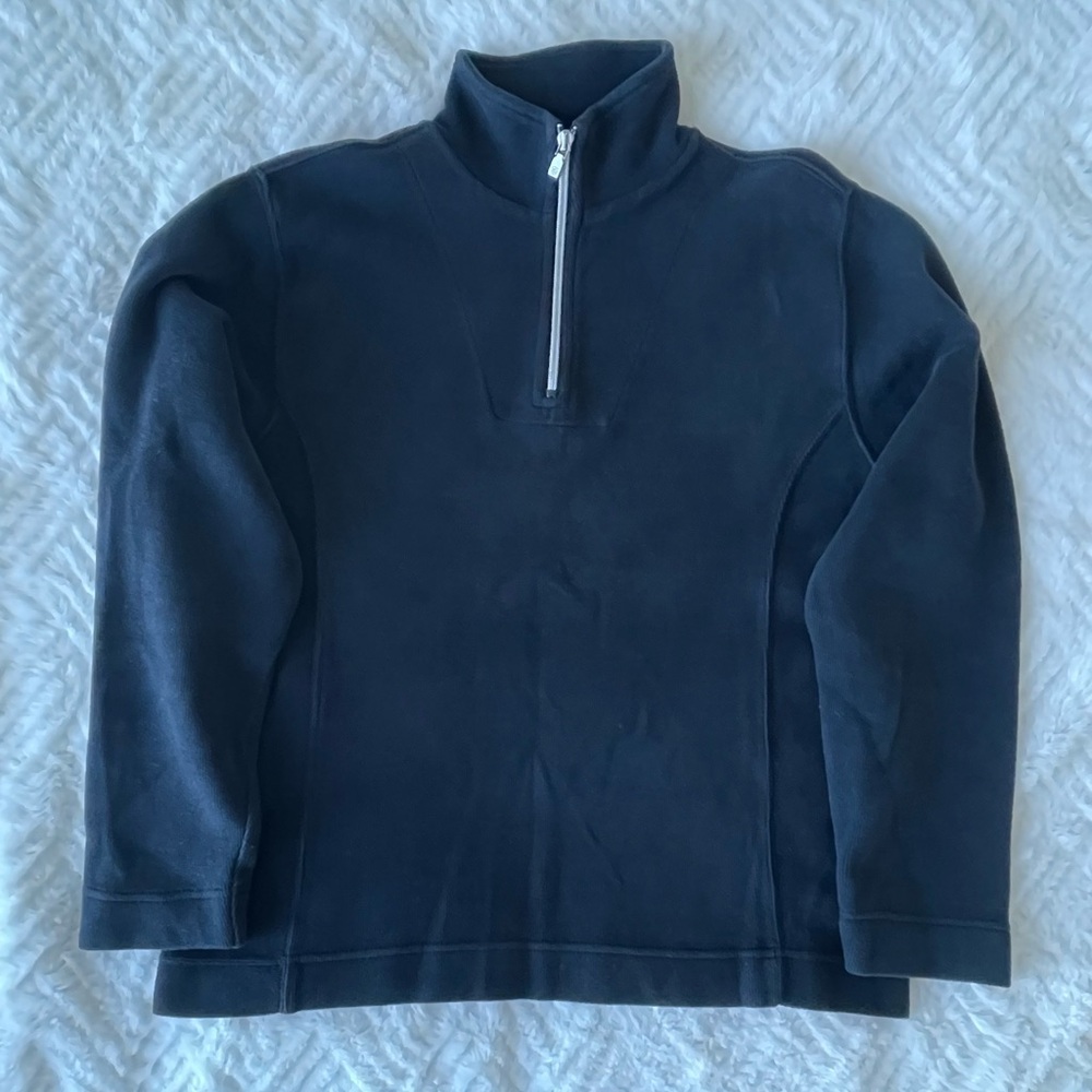 Tommy Bahama Men's Dark blue half Zip-Up Sweater Large